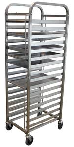 Chariot de rangement en acier inoxydable 304 et aluminium pour plaques demi-format et pleine taille, étagère rapide pour cuisine et maison, équipement de boulangerie - Product Image 2