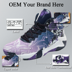 <span class=keywords><strong>Zapatillas</strong></span> de <span class=keywords><strong>Baloncesto</strong></span> de Alta Gama Personalizadas de Fábrica, Modernas y a la Moda, de Gran Tamaño, Transpirables, <span class=keywords><strong>para</strong></span> Fitness y Deportes - Product Image 4