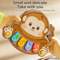 Oem Odm Service Cute Cartoon Animal Monkey Baby Soothing Toys Set Electric Educational Animal Piano Keyboard for Wholesale