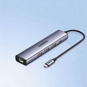 UGREEN 10Gbps <b>USB</b> 3.2 Gen 2 Type-C Docking Station with Gigabit Ethernet Adapter, <b>USB</b> <b>Hub</b> with 100W PD Charging, 18TB Hard Drive - Product Image 1