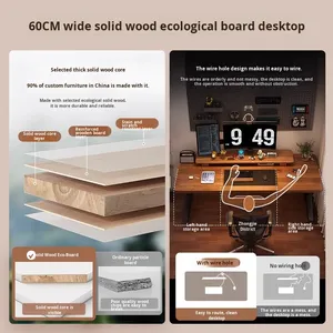 Scrivania da Gaming Moderna e Lussuosa, Effetto Marmo, Regolabile, in Legno, per Ufficio e Soggiorno, con Sistema di Raffreddamento - Product Image 4