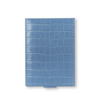 Boîte de rangement pour bijoux de luxe, personnalisée, en cuir véritable gaufré crocodile, doublure en velours, fermeture à boutons, haute qualité, tendance