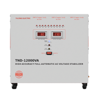 Stabilisateur de tension monophasé YILONG 12KVA 220V, régulateur automatique de type servo à tension constante, affichage numérique 0.96