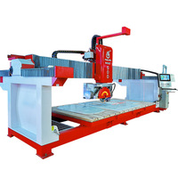 Maquinaria Hualong italiano CNC 5 aixs encimeras de piedra máquina cortadora de grabado Sierra de puente de granito con elevador de vacío