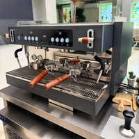 Máquina de Espresso Zilong de Acero Inoxidable, 9 Bares, Bomba Rotativa Comercial, para Cafetería