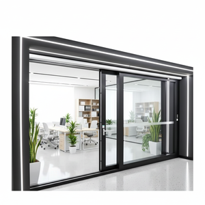 Porte coulissante en aluminium à double vitrage trempé anti-ouragan <span class=keywords><strong>EOSS</strong></span> ES152, ouverture horizontale, garantie 5 ans - Product Image 1