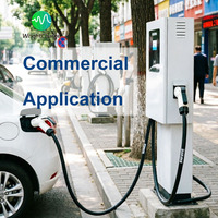 Cargador de Pared para Vehículos Eléctricos DC, 30kW, GB IP54, Diseño Integrado, Carga Rápida, para Condominios y Restaurantes, Venta al Por Mayor