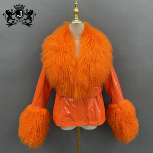 Cappotto di tendenza delle donne di moda giacca di vera <span class=keywords><strong>pelliccia</strong></span> di conchiglia antivento cappotto di <span class=keywords><strong>pelliccia</strong></span> invernale per giacca di pelle da ragazza rivestimento di <span class=keywords><strong>pelliccia</strong></span> - Product Image 6