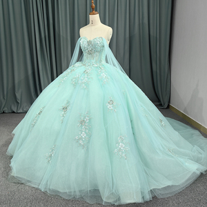 Jancember 5832 Fairy Empire Quinceañera fiesta <span class=keywords><strong>de</strong></span> cumpleaños vestidos formales para 15 <span class=keywords><strong>niñas</strong></span> - Product Image 3