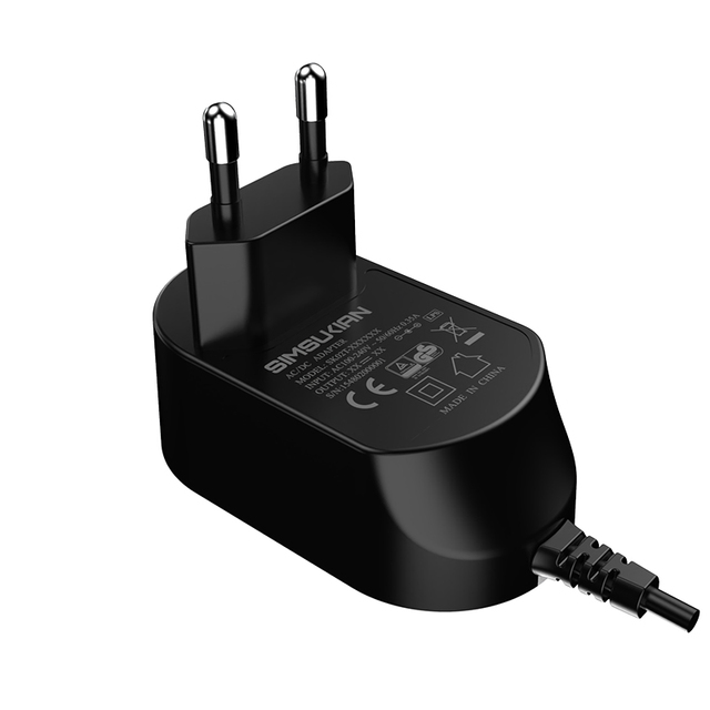 For 12V 2A AC/DC Power Adapter 100-240V 50/60Hz EU Plug PC Material