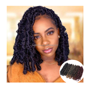 Extensions de cheveux en <span class=keywords><strong>crochet</strong></span> faux locs papillon doux de 10 pouces, 10 <span class=keywords><strong>mèches</strong></span>/paquet, pré-bouclées, effet vieilli, tresses en <span class=keywords><strong>crochet</strong></span>, locs papillon vieillis - Product Image 1