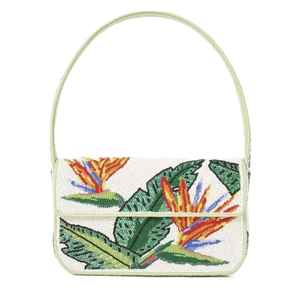 Bolso cruzado con bordado de cuentas de semillas hecho a mano de alta calidad con correa ajustable diseñado para lujo - Product Image 4