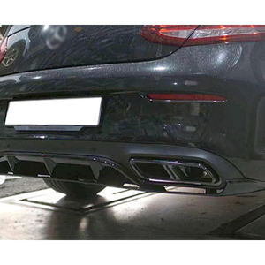 Nouvel arrivage : Diffuseur arrière <span class=keywords><strong>C63</strong></span> avec sorties d'échappement aspect noir brillant/carbone pour Mercedes-Benz Classe C <span class=keywords><strong>C63</strong></span> W205 <span class=keywords><strong>Coupé</strong></span> 2015-2018 - Product Image 5