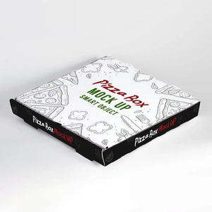 Wholesale custom logo package carton Size 9 10 11 12 14 18 Inch pizza packing boxes custom printed supply pizza box corrugated