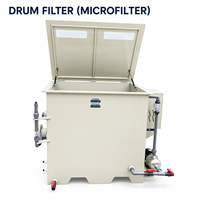 Filtre à tambour rotatif YUTANK à lavage automatique 30m³/h en PP et acier inoxydable 316L avec micro-filtration pour bassin à koïs, pisciculture, RAS et aquaculture