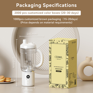 Mini Licuadora Eléctrica Portátil de 750 ml, Licuadora USB con 8 Cuchillas, Exprimidor de Naranja, Mini Licuadora para Frutas Frescas - Product Image 6