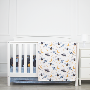 Spazio <span class=keywords><strong>Pianeta</strong></span> Tema 3D Stampato In Cotone Organico Morbido Del Bambino Del Fumetto Presepe Set di Biancheria Da Letto Per Il Ragazzo - Product Image 1