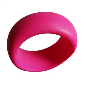 New Best Fancy Pink Silicone Bangle <b>Bracelet</b> Unique Unisex Casual Sporty Style Design Fashion Jewelry Gifts with Woman - Product Image 2