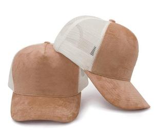 หมวกกีฬาทำจากโฟมปีกโค้งผ้านิ่มปักโลโก้ตาข่ายแบบตะวันตก5 6แผงพร้อมแผ่นปะกำมะหยี่ - Product Image 5