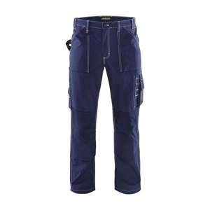 BLAKLADER - 157013708800D84 Pantalones artesanos sin bolsillos para uñas Azul Marino-PANTALÓN DE TRABAJO EAN 7330509240397 - Product Image 1