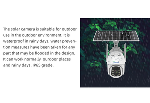 Ubox 3MP không thấm nước thông minh PTZ dome 360 độ Giám sát ai công nghệ ngoài trời an ninh CCTV Camera 4 gam Sim Thẻ năng lượng mặt trời máy ảnh - Product Image 5