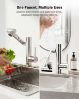 Robinet de filtration d'eau sous évier, 1080 °   Robinet de cuisine rotatif avec purificateur intégré pour la maison et le bureau