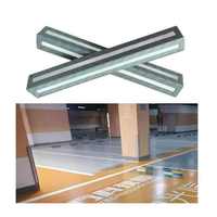 Gardes d'angle en caoutchouc réfléchissants carrés de 800mm de hauteur Bordures de sécurité de stationnement à angle rond pour murs