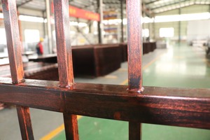 Panneaux en acier couleur bronze F001 2026, clôture en acier galvanisé avec <span class=keywords><strong>ancrage</strong></span> extérieur - Product Image 5