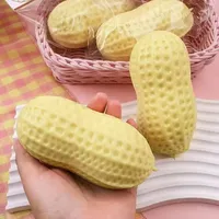 Balle anti-stress cacahuète, jouet à presser croquant, jouet sensoriel ASMR, sensation douce et onctueuse, jouet anti-stress pour adultes