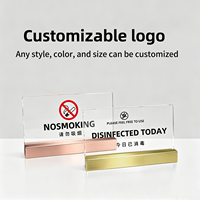 Support de Carte Minimaliste en Métal Brossé pour Publicité, Présentoir Photo Moderne et Concis en Forme de Cuboïde