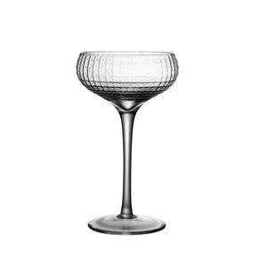 Copa de Champán de Cristal con Relieve de Cuadrícula Vintage, Copa de Cóctel de Boca Ancha, Platillo para <span class=keywords><strong>Martini</strong></span>, para Bodas, Bares y Fiestas - Product Image 2