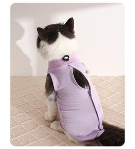 Combinaison de récupération pour <span class=keywords><strong>chat</strong></span> pour les blessures abdominales, les maladies de la <span class=keywords><strong>peau</strong></span>, combinaison pour <span class=keywords><strong>chat</strong></span> après chirurgie, spray anti-léchage des plaies, chaton femelle - Product Image 4