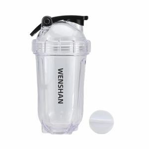 Shaker Bottle Clear Protein Shaker <strong>Cup</strong> with Mixing Ball Leak-Proof Extra-Durable Gym Bottle <strong>for</strong> <strong>Work</strong> Out - Product Image 3