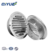 Grille d'aération murale extérieure en acier inoxydable, ronde, pour système de ventilation centralisée domestique HVAC, grille d'admission d'air 4/5/6 pouces