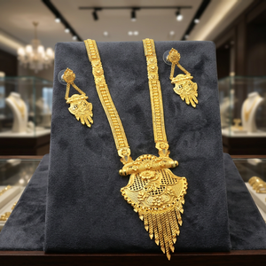 Venta al por mayor 14K 18K 24K Micro Gold Fashion Long Jewelry Set, Tradicional Wedding Long Jewelry Set, Micro Forming Long Jewelry Set. - Product Image 2