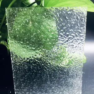 Hoja de vidrio con diseño de ventana templada de diseño transparente de diamante