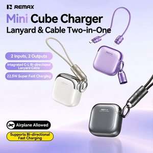 Batería Externa Remax Mini de 22.5W con Carga Rápida y Cable para Dispositivos Apple, Portátil, Doble Entrada y Salida - Product Image 1