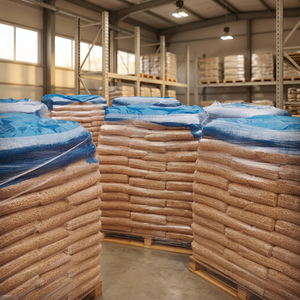 Granulés de bois bon marché en forme de bâtonnets, haute teneur calorifique 4600J pour système de chauffage - Product Image 2