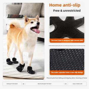 Paquete de 2025 de 2 Calcetines antideslizantes para perros, zapatos con reducción de ruido, protección de pata transpirable para dermatitis interdigital - Product Image 3