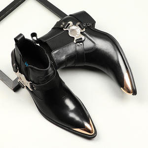 Zapatos de Cuero para Hombre de Lujo, Estilo Italiano, Bordados con Camuflaje, Formales para Boda, Oxford Sin Cordones, Hechos a Mano con Acero - Product Image 4