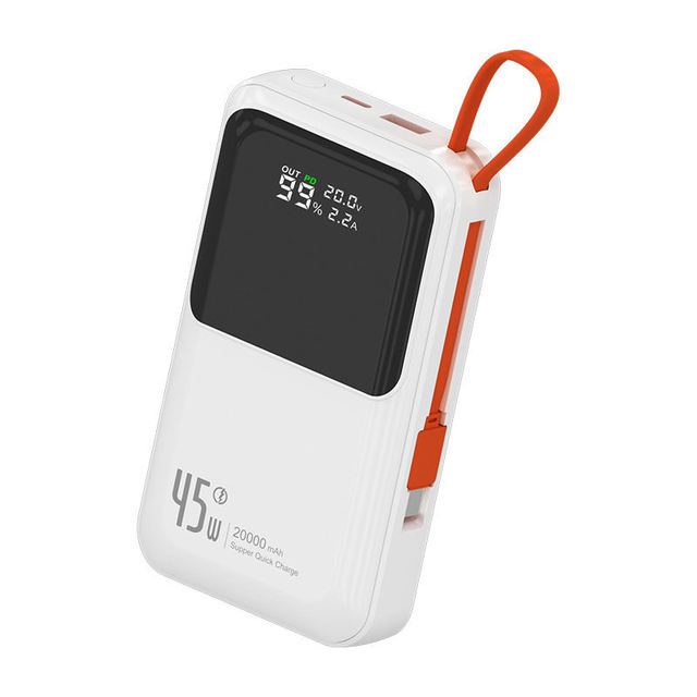 LED Display Power Banks Portable 45W Power Bank Super Fast Charging Portable Charger Multi Function Lightweight Power Bank