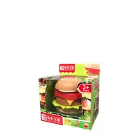 Новое поступление, игрушка в виде гамбургера, набор гамбургеров, пластиковые игрушки «сделай сам» для фаст-фуда, развивающая игрушка в виде гамбургера с поппинговыми конфетами для детей