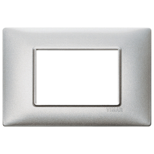 Vimar Wall <b>Switch</b> Plate Silver 17x8x0.9 Inches - Product Image 1