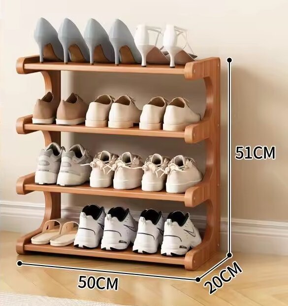 4 niveles, 50 cm de largo [capacidad para 8 pares de zapatos]