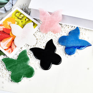 Populaire papillon forme visage soins <span class=keywords><strong>de</strong></span> la peau Rose Quartz Guasha outil <span class=keywords><strong>de</strong></span> Massage Logo personnalisé visage serrer Anti-âge Jade Gua Sha <span class=keywords><strong>pierre</strong></span> - Product Image 6