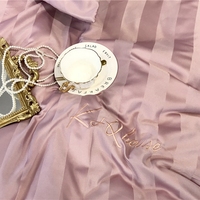 Échantillon gratuit de linge de lit brodé pour hôtel 100% coton satin housse de couette parure de lit