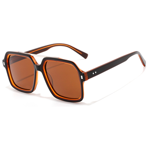 Square <b>Frame</b> Sunglasses Tortoise Shell Full Rim Anti-Uv Protection Unisex Adult Lightweight Resin Lens - Product Image 4