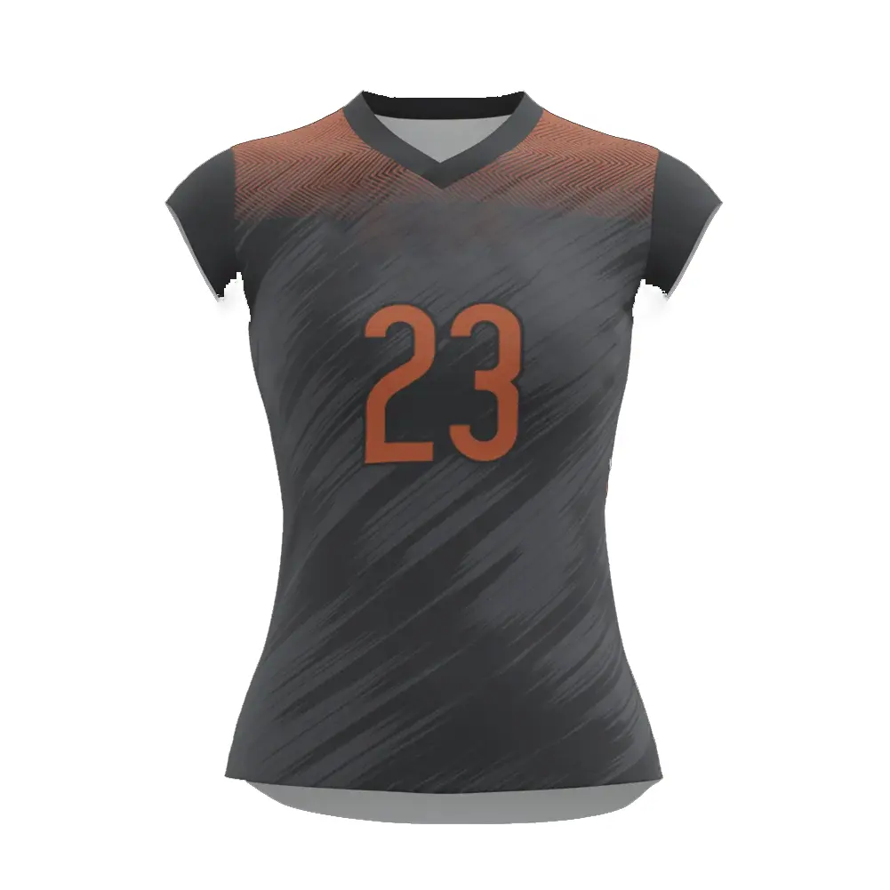 Benutzer definierte atmungsaktive Frauen Entwerfen Sie Ihre eigenen gedruckten Volleyball Uniform Jersey Style Design Team Komfort Voleibol