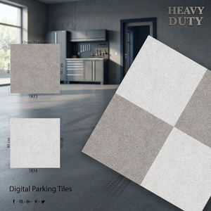 Carreaux de sol en porcelaine émaillée Vistaar Digital 400x400mm pour parking, revêtement de sol extérieur haute résistance 12mm 9mm - Product Image 5