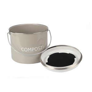 Poubelle à compost 3,5 L avec filtres à charbon-Poubelle à compost intérieure en acier sans plastique - Product Image 6